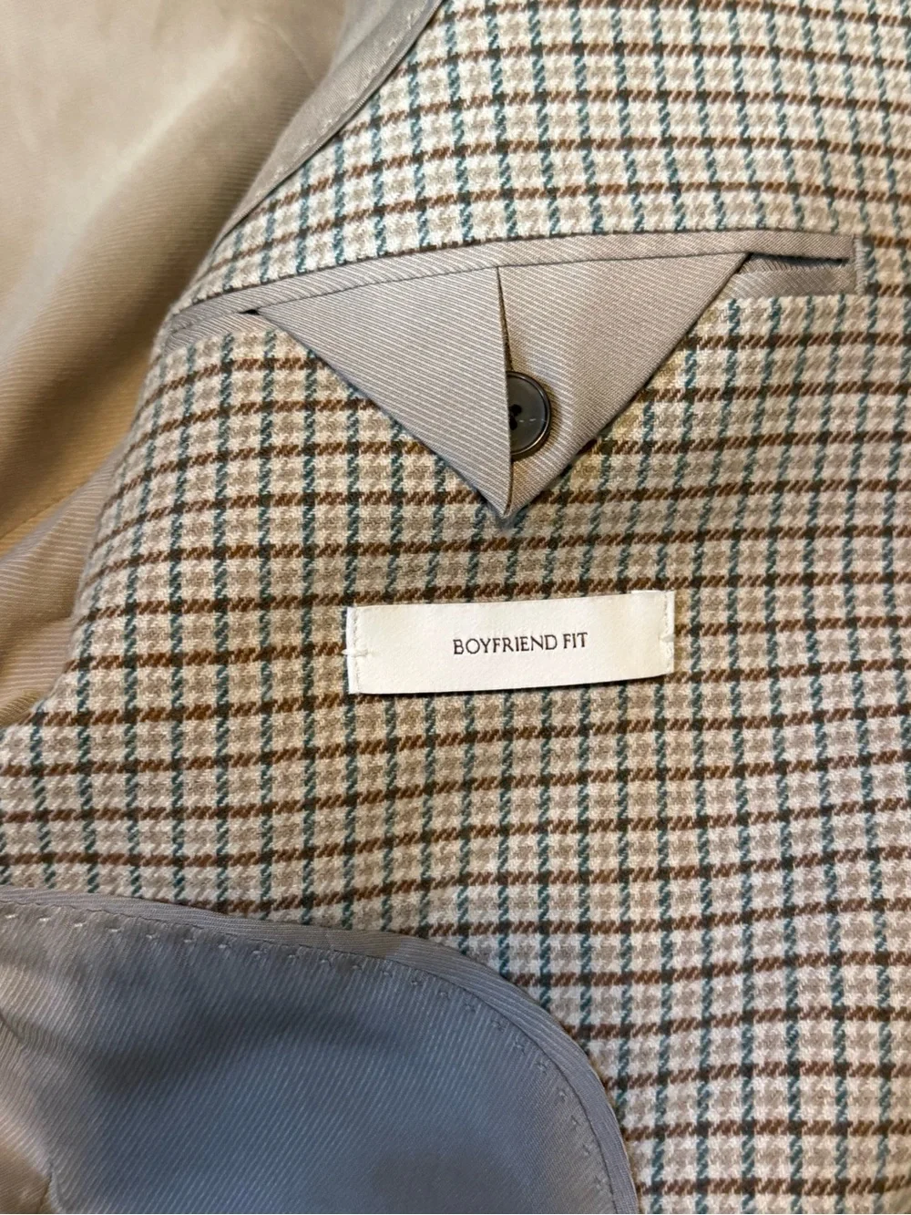 NWT Banana Republic Boyfriend Blazer XS Petite Italian Fabric Wool Blend